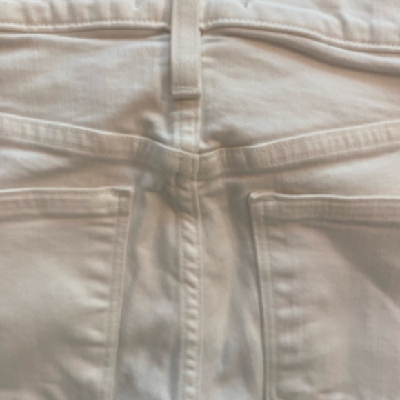 Madewell white high-rise skinny crop jeans size 27 frayed at ankle - Picture 7 of 16